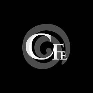 CFE initial letters monogram vector logo template photo