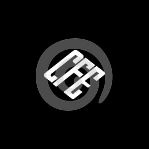 CFE letter logo design on black background