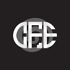 CFE letter logo design on black background. CFE creative initials letter logo concept. CFE letter design photo