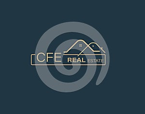 CFE Real Estate and Consultants Logo Design Vectors images. Luxury Real Estate Logo Design photo