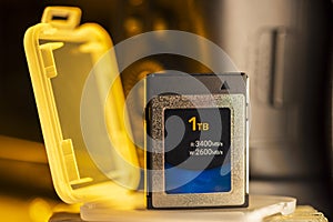 CFexpress type B card offering high speed data storage