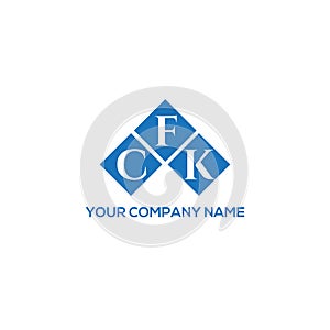 CFK letter logo design on BLACK background. CFK creative initials letter logo concept. CFK letter design