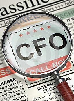 CFO Join Our Team. 3D.