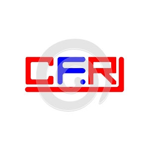 CFR letter logo creative design with vector graphic, CFR
