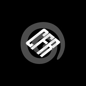 CFR letter logo design on black background