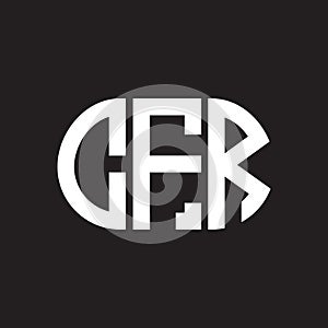 CFR letter logo design on black background. CFR creative initials letter logo concept. CFR letter design