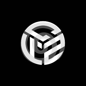 CFZ letter logo design on black background. CFZ creative initials letter logo concept. CFZ letter design.CFZ letter logo design on