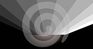 A cg of of a grey signal pattern gradation on the top