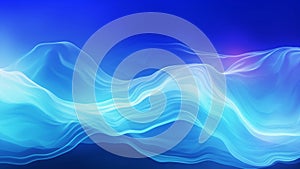 CG motion abstract blue background waves glowing lines digital design best for text elegant slow