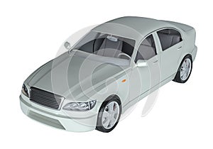 A CG render of a generic luxury sedan