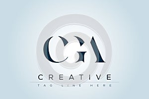 CGA abstract letter logo
