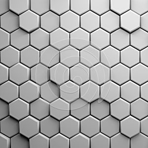 CGI 3d hexagonal wallpaper background 3d rendering