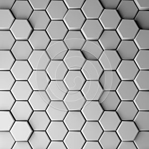 CGI 3d hexagonal wallpaper background 3d rendering