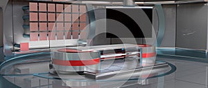 News Virtual Set, left view