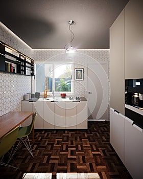 CGI - Townhouse Kitchen 1