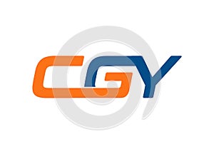 CGY letter logo design vector