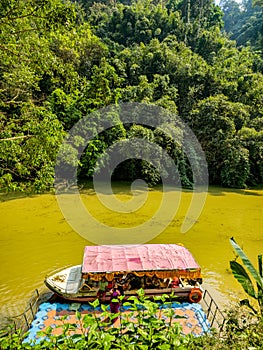 Chabimura on Gomati river in Tripura - Amazon of India.