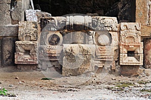 Chac Mask Kabah Yucatan Mexico photo