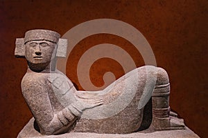 Mayan Chac Mool sculpture, Mexico City photo