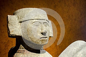 Ancient figure of Chac Mool photo