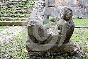 Chacmool, pre-Columbian Mesoamerican sculpture, Chichen-Itza, Yucatan, Mexico photo