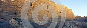 Chaco Canyon Indian Ruins, Sunset, New Mexico