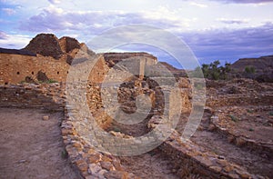 Chaco Canyon Ruins with Storm Approaching