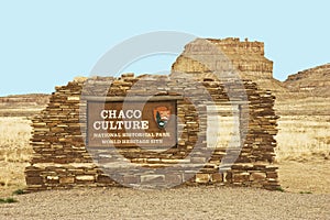 Chaco Culture sign photo