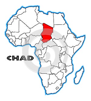 Chad Africa Map