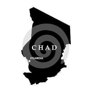 Chad country map