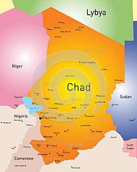 Chad map