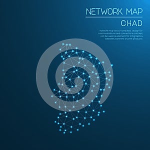 Chad network map.
