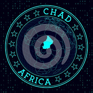 Chad round sign.