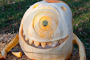 CHADDS FORD, PA - OCTOBER 26: The Great Pumpkin Carve carving contest on October 26, 2013