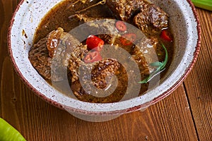 Chadian Bangaou  lamb stew