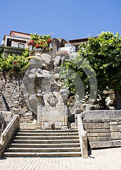 Chafariz da Bica (Bica Fontain), baroque exemple in Castelo Novo, Beira Baixa, Portugal