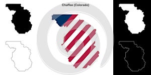 Chaffee outline map