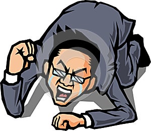 Chagrined businessman