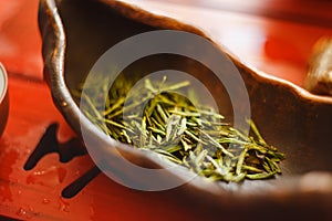 Chahe with green tea