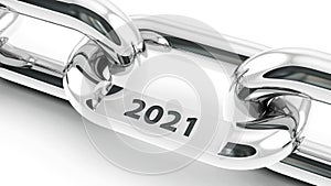 Chain with 2021 link