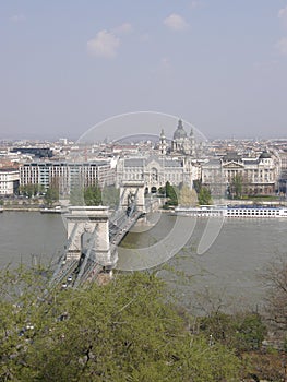 Chain Bridge in Budapest photo