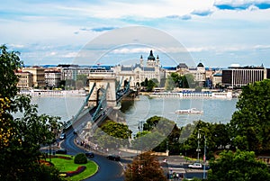 The Chain Bridge in Budapest