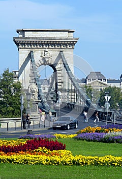 The Chain Bridge in Budapest