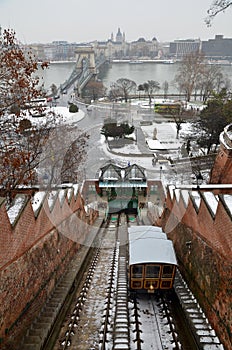 The Chain bridge in Budapest photo