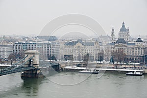 The Chain bridge in Budapest