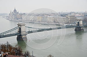 The Chain bridge in Budapest