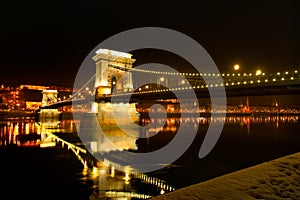 Chain Bridge in Budapest, Hungary