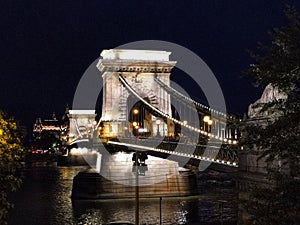 Chain bridge Budapest Hungary