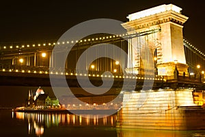 Chain Bridge in Budapest, Hungary