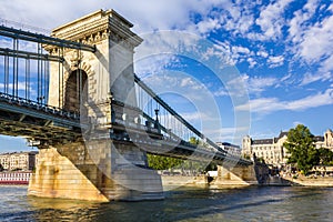 Chain bridge in Budapest Hungary